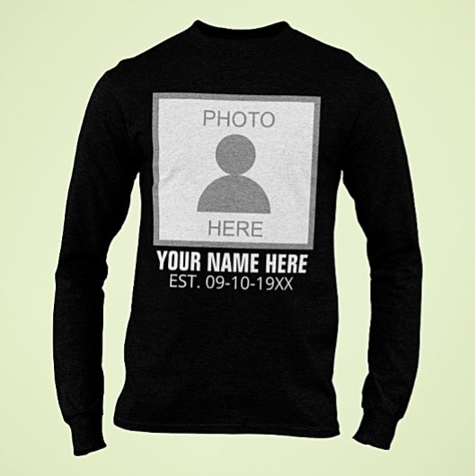 Ihr Foto hier Name und Alter T-Shirt