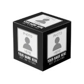 Ihr Foto hier Name und Alter Würfel (Vorderseite Schrägansicht)