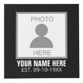 Ihr Foto hier Name und Alter Würfel (Vorderseite)