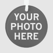 Ihr Foto hier Ornament (Rückseite)