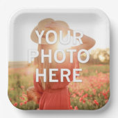 Ihr Foto hier Pappteller (Vorderseite)