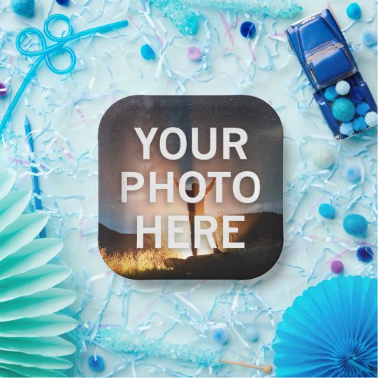 Ihr Foto hier Pappteller (Party)