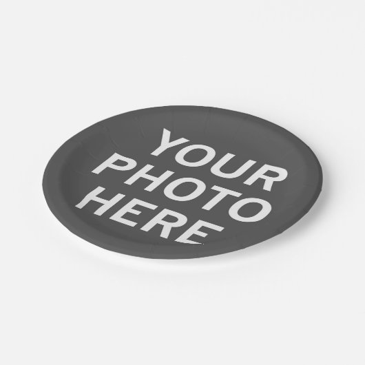 Ihr Foto hier Pappteller (Schrägansicht)