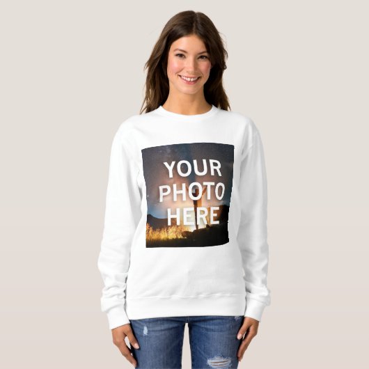 Ihr Foto hier Sweatshirt (Vorne ganz)