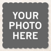 Ihr Foto hier Untersetzer (Vorderseite)
