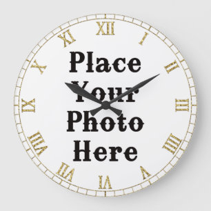 Ihr Foto hier Wall Clock Große Wanduhr