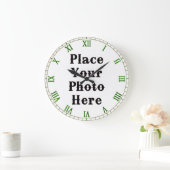 Ihr Foto hier Wall Clock Große Wanduhr (Zuhause)