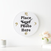 Ihr Foto hier Wall Clock Große Wanduhr (Zuhause)
