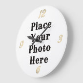 Ihr Foto hier Wall Clock Große Wanduhr (Winkel)