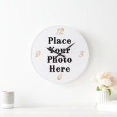 Ihr Foto hier Wall Clock Große Wanduhr (Zuhause)