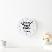 Ihr Foto hier Wall Clock Runde Wanduhr (Zuhause)