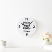 Ihr Foto hier Wall Clock Runde Wanduhr (Zuhause)