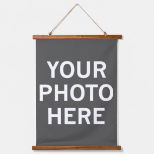 Ihr Foto hier Wandteppich Mit Holzrahmen