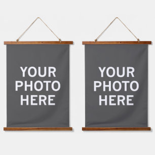 Ihr Foto hier Wandteppich Mit Holzrahmen