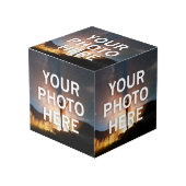 Ihr Foto hier Würfel (Vorderseite Schrägansicht)