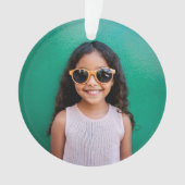 Ihr Foto Ho ho ho ho Ornament (Vorderseite)