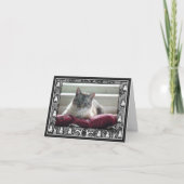 Ihr Foto Hochzeit danke Ihnen Schwarz-Weiß-Kunst (Vorderseite)