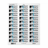 Ihr Foto Hochzeit Vintagen leuchtenden Aqua Damask (Vorne)