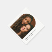 Ihr Foto Hochzeit zwei Brides LGBTQ Serviette (Ecke)