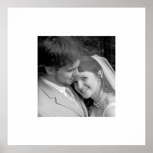 Ihr Foto Hochzeitplakat Poster (Vorne)