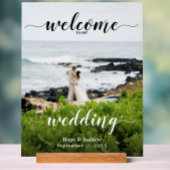 Ihr Foto Hochzeitsdiagramm und Begrüßungszeichen Acrylschild