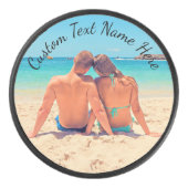 Ihr Foto Hockey Puffer mit benutzerdefinierten Tex Eishockey Puck (Vorderseite)