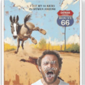 Ihr Foto, Hol deine Kicks, Haferflocken arizona, E Aufkleber (Vorderseite)