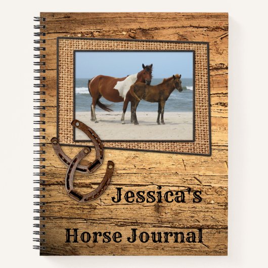Ihr Foto Horse Spiral Notebook Notizblock (Vorderseite)