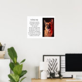 Ihr Foto-Hundegedicht Poster (Heimbüro)