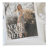 Ihr Foto im Magazin | Foto für Bürodekoration Würfel (Vorderseite)