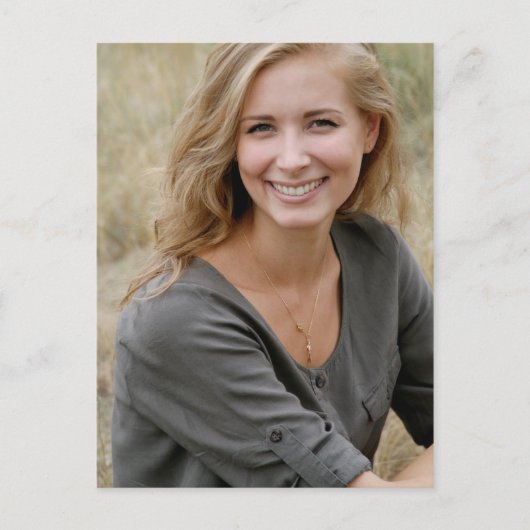 Ihr Foto Image Abschluss Save the Date Boho Postkarte (Vorderseite)