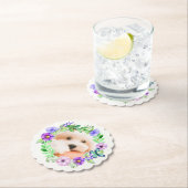 Ihr Foto in Blume Frame Untersetzer (Vor Ort)