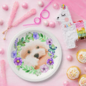 Ihr Foto in Blume-Rahmen-Tellern Pappteller (Party)