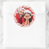 IHR Foto in einem Candy-Frame-Sonderaufkleber Runder Aufkleber (Tasche)