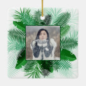 IHR FOTO in einem Leaf-Rahmen-Ornament Keramikornament (Rückseite)