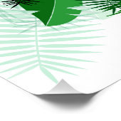 Ihr Foto in einem Palm Leaf Frame Custom Poster (Ecke)