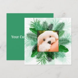 Ihr Foto in einem Palm Leaf Rahmen Einladungen