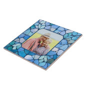 IHR Foto in Imitaten Stainless-Glasrahmen Fliese (Seite)