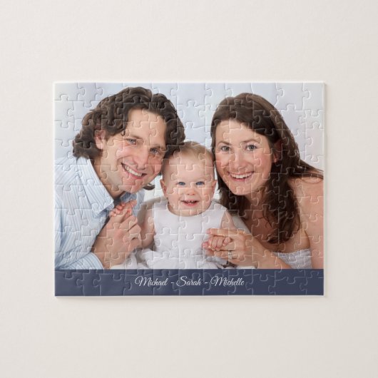 Ihr Foto Individuelle Name Jigsaw Puzzle (Horizontal)