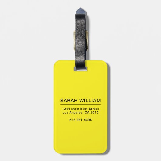 Ihr Foto & Info Gepäcktarif Gepäckanhänger (Rückseite vertikal)