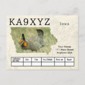 Ihr Foto Iowa Shaped Cutout Custom QSL Postcard Postkarte (Vorderseite)