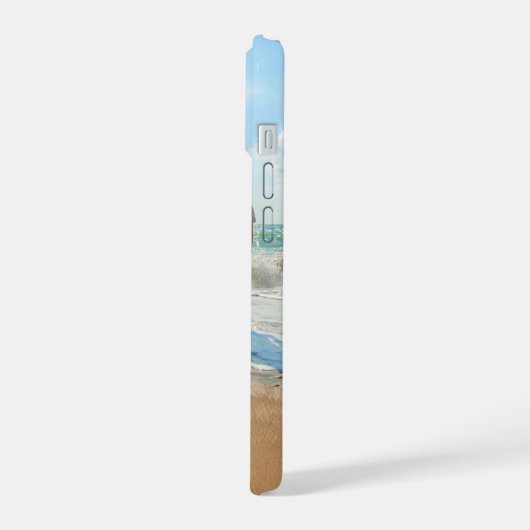 Ihr Foto iPhone-Fall mit benutzerdefiniertem Textn iPhone 15 Hülle (Linke Seite)