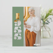 Ihr Foto Jahr 1955 70. Geburtstag Einladung (Stehend Vorderseite)