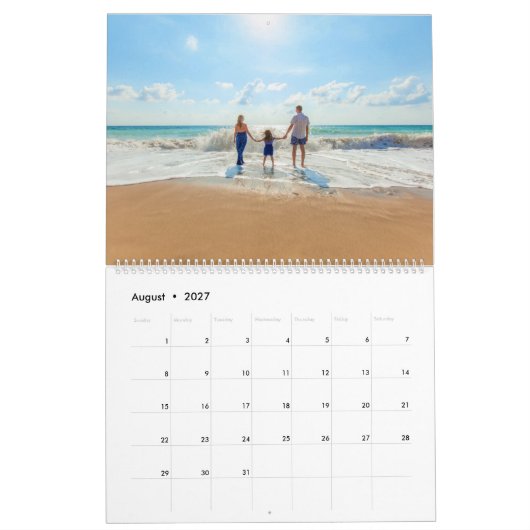 Ihr Foto Kalendergeschenk mit benutzerdefiniertem  Kalender (Aug 2027)