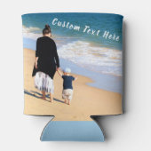 Ihr Foto kann mit benutzerdefiniertem Text abkühle Dosenkühler (Rückseite)