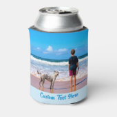 Ihr Foto kann mit benutzerdefiniertem Text abkühle Dosenkühler (Kanne Rückseite)