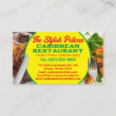 Ihr Foto Karibisches Restaurant Catering Services Visitenkarte (Vorderseite)