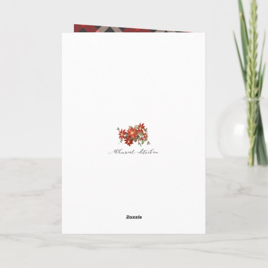 IHR FOTO Kariertes Wald Antler Weihnachten (Rückseite)