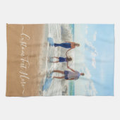 Ihr Foto Küchentuch mit individuellem Text (Horizontal)