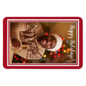 IHR FOTO, kundenspezifischer Weihnachtsmagnet Magnet (Horizontal)